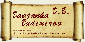 Damjanka Budimirov vizit kartica